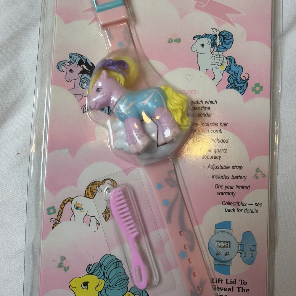 Quartz Watch My Little Pony MLP 1990 Hasbro New Sealed Hair You Can Comb